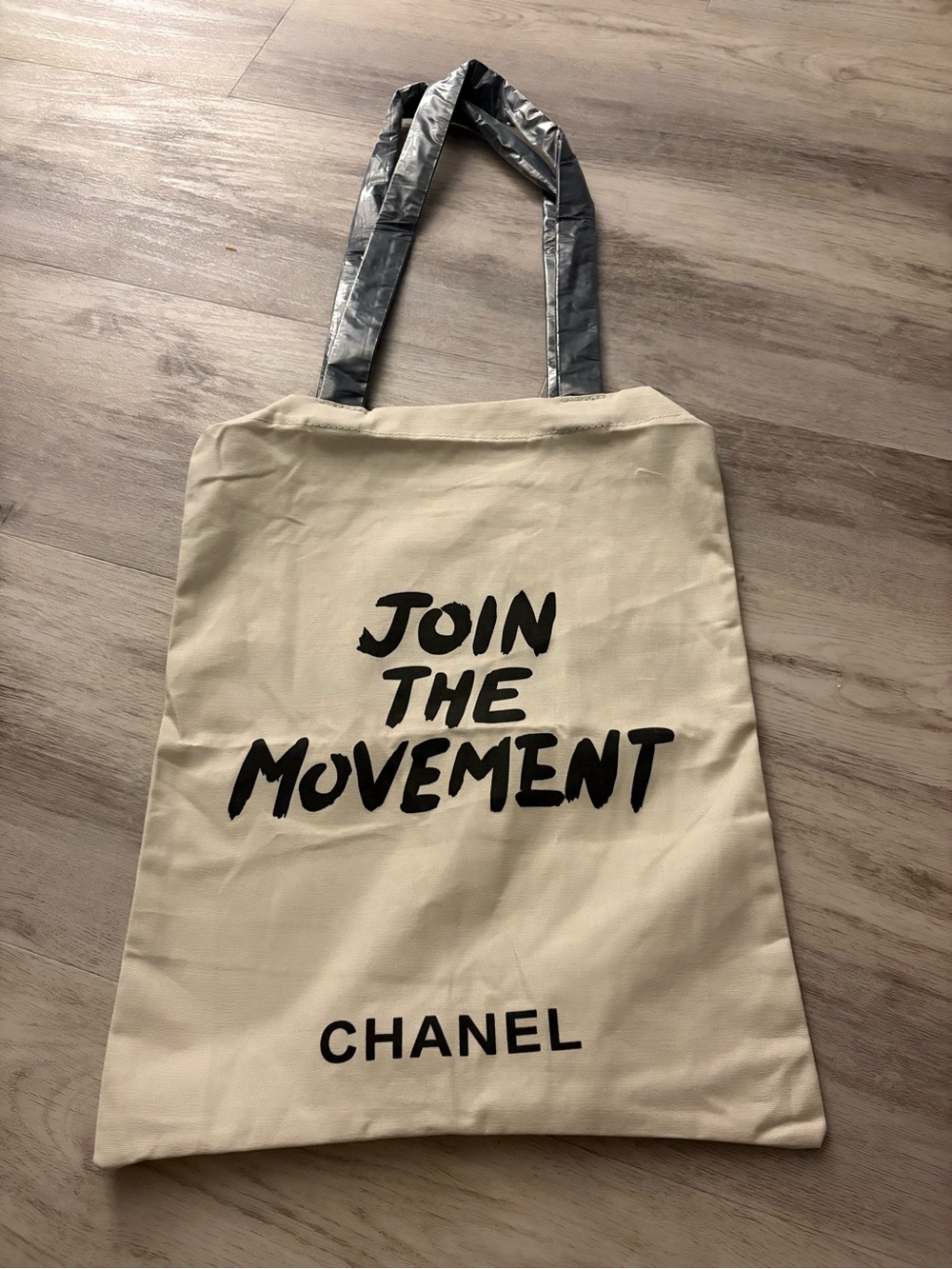 Cream Join The Movement Tote Bag Forget Foundation Try Freedom New